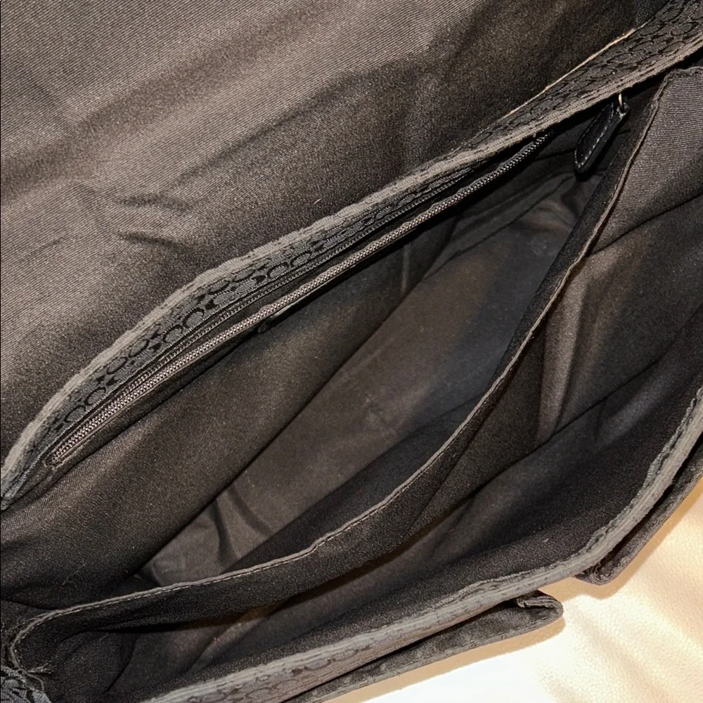 Coach Signature Hudson Laptop Black Men's Messenger Bag